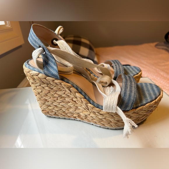 Zara Woman Platform Wedge Sandals 40 - Picture 8 of 12